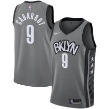 NBA Men New Brooklyn Nets Grey City #9 GABARROT Jersey High Quality Name and Number Print