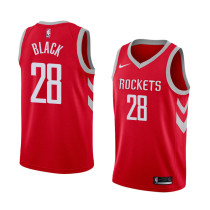NBA Men Houston Rockets Red #28 BLACK Jersey High Quality Name and Number Print