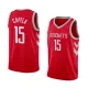 NBA Men Houston Rockets Red #15 CAPELA Jersey High Quality Name and Number Print