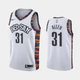 NBA Men New Brooklyn Nets White City #31 ALLEN Jersey High Quality Name and Number Print