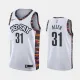 NBA Men New Brooklyn Nets White City #31 ALLEN Jersey High Quality Name and Number Print