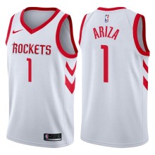 NBA Men Houston Rockets White #1 ARIZA Jersey High Quality Name and Number Print