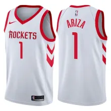 NBA Men Houston Rockets White #1 ARIZA Jersey High Quality Name and Number Print