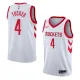 NBA Men Houston Rockets White #4 TUCKER Jersey High Quality Name and Number Print