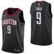 NBA Men Houston Rockets Black #9 ZHOU Jersey High Quality Name and Number Print