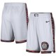 NBA Men New Brooklyn Nets White City Pant Short High Quality Name and Number Print
