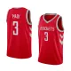 NBA Men Houston Rockets Red #3 PAUL Jersey High Quality Name and Number Print