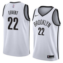 NBA Men New Brooklyn Nets White #22 LEVERT Jersey High Quality Name and Number Print