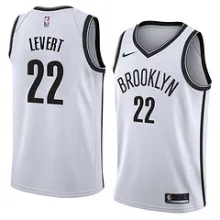 NBA Men New Brooklyn Nets White #22 LEVERT Jersey High Quality Name and Number Print