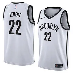 NBA Men New Brooklyn Nets White #22 LEVERT Jersey High Quality Name and Number Print