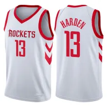 NBA Men Houston Rockets White #13 HARDEN Jersey High Quality Name and Number Print