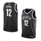 NBA Men New Brooklyn Nets Black #12 HARRIS Jersey High Quality Name and Number Print