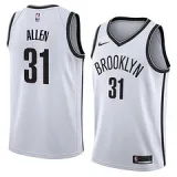 NBA Men New Brooklyn Nets White #31 ALLEN Jersey High Quality Name and Number Print