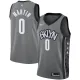 NBA Men New Brooklyn Nets Grey City #0 MARTIN Jersey High Quality Name and Number Print