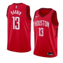 NBA Men Houston Rockets Rewarding Red #13 HARDEN Jersey High Quality Name and Number Print
