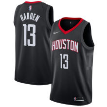 NBA Men Houston Rockets Black #13 HARDEN Jersey High Quality Name and Number Print