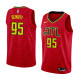 NBA Men Atlanta Hawks Red #95 BEMBRY Jersey High Quality Name and Number Print