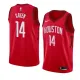 NBA Men Houston Rockets Rewarding Red #14 GREEN Jersey High Quality Name and Number Print