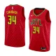 NBA Men Atlanta Hawks Red #34 CAVANAUGH Jersey High Quality Name and Number Print