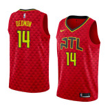 NBA Men Atlanta Hawks Red #14 DEDMON Jersey High Quality Name and Number Print