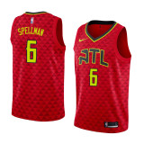 NBA Men Atlanta Hawks Red #6 SPELLMAN Jersey High Quality Name and Number Print