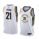NBA Men Indiana Pacers White #21 YOUNG Jersey High Quality Name and Number Print