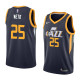 NBA Men Utah Jazz Dark Blue #25 NETO Jersey High Quality Name and Number Print
