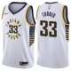 NBA Men Indiana Pacers White #33 TURNER Jersey High Quality Name and Number Print