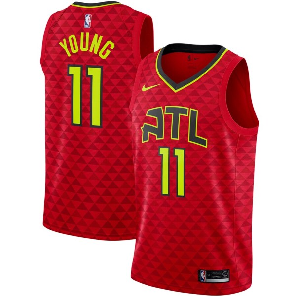 NBA Men Atlanta Hawks Red #11 YOUNG Jersey High Quality Name and Number Print
