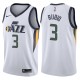 NBA Men Utah Jazz White #3 RUBIO Jersey High Quality Name and Number Print