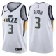 NBA Men Utah Jazz White #3 RUBIO Jersey High Quality Name and Number Print