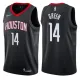 NBA Men Houston Rockets Black #14 GREEN Jersey High Quality Name and Number Print