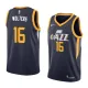 NBA Men Utah Jazz Dark Blue #16 WOLTERS Jersey High Quality Name and Number Print