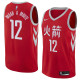 NBA Men Houston Rockets Red Jersey Chinese Version #12 MBAH A MOUTE High Quality Name and Number Print