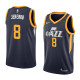 NBA Men Utah Jazz Dark Blue #8 JEREBKO Jersey High Quality Name and Number Print