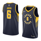 NBA Men Indiana Pacers Dark Blue #6 JOSEPH Jersey High Quality Name and Number Print