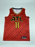 NBA Men Atlanta Hawks Red #11 YOUNG Jersey High Quality Name and Number Print