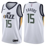 NBA Men Utah Jazz White #15 FAVORS Jersey High Quality Name and Number Print