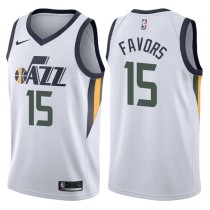 NBA Men Utah Jazz White #15 FAVORS Jersey High Quality Name and Number Print