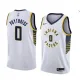 NBA Men Indiana Pacers White #0 POYTHRESS Jersey High Quality Name and Number Print