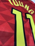 NBA Men Atlanta Hawks Red #11 YOUNG Jersey High Quality Name and Number Print