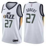 NBA Men Utah Jazz White #27 GOBERT Jersey High Quality Name and Number Print
