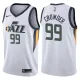 NBA Men Utah Jazz White #99 CROWDER Jersey High Quality Name and Number Print