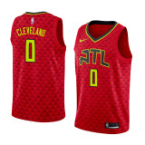 NBA Men Atlanta Hawks Red #0 CLEVELAND Jersey High Quality Name and Number Print