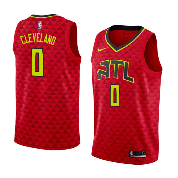 NBA Men Atlanta Hawks Red #0 CLEVELAND Jersey High Quality Name and Number Print