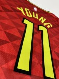 NBA Men Atlanta Hawks Red #11 YOUNG Jersey High Quality Name and Number Print