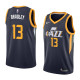 NBA Men Utah Jazz Dark Blue #13 BRADLEY Jersey High Quality Name and Number Print