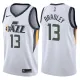 NBA Men Utah Jazz White #13 BRADLEY Jersey High Quality Name and Number Print