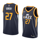 NBA Men Utah Jazz Dark Blue #27 GOBERT Jersey High Quality Name and Number Print