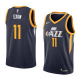 NBA Men Utah Jazz Dark Blue #11 EXUM Jersey High Quality Name and Number Print